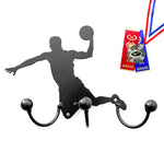 Basketball Decor! Basketball Award Hook (Male) Medal Display: Wall-mounted Metal Art With Hooks Award