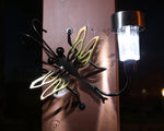 Small Exotic Dragonfly Solar Light For Fences or Walls