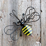 Bumblebee Metal Wall Art For Fences And Walls: Metal Art Bumblebees