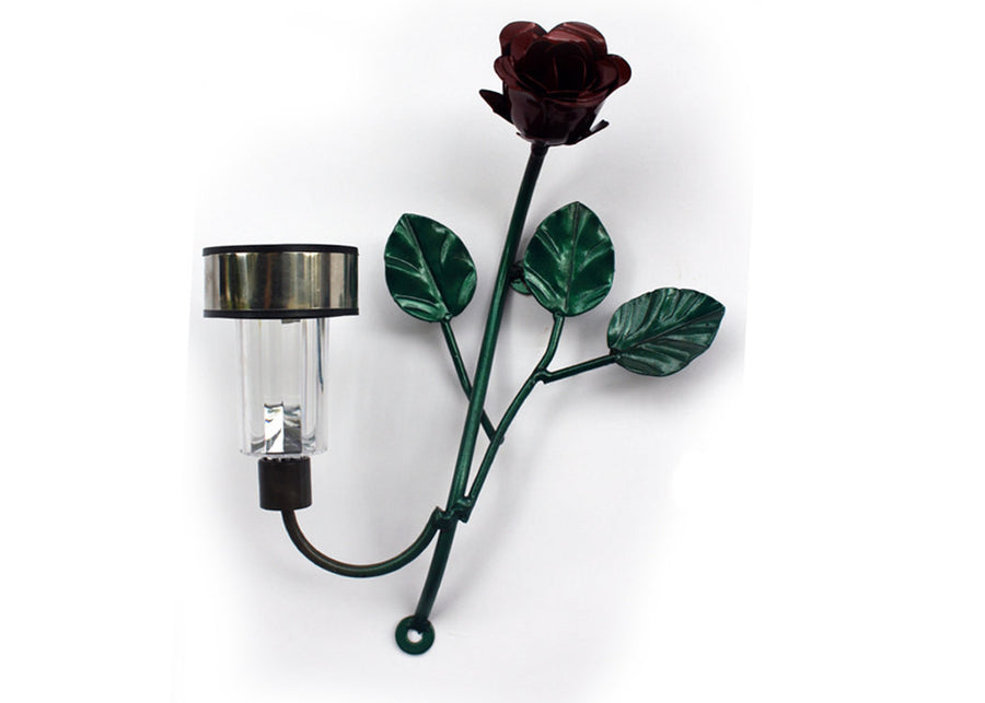 Rose Solar Light: Metal Art Roses With Solar-powered LED Mini-lights