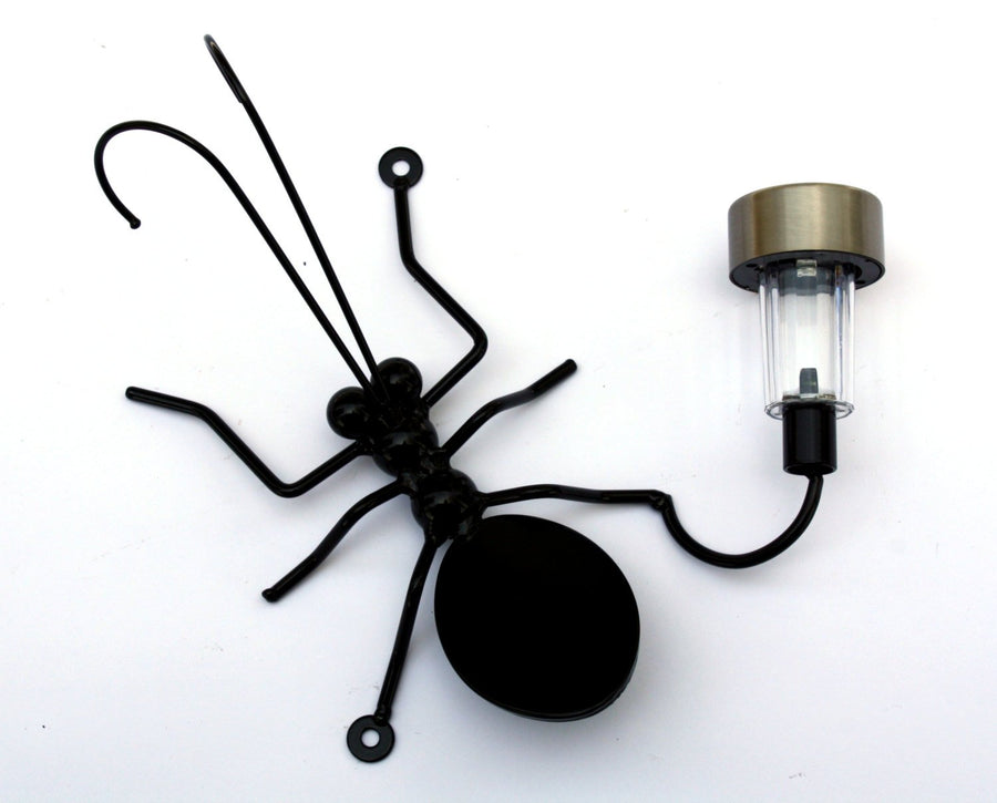 Large Wide Metal Ant With Solar Light Home Decor For Walls & Fences: Housewarming, Birthday Gift Yard Art Garden Decor Made By Practical Art