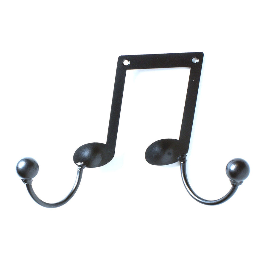 Music Note Hook: Wall-mounted Metal Art Beam Notes, Metal Wall Art Musical Notes, Wall-mounted Music Metal Art,  Double Beam Note