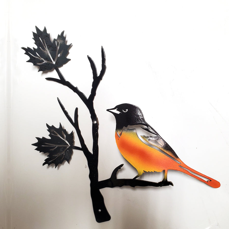 Oriole Metal Bird Outdoor Decor | Practical Art