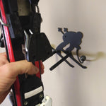 Ski Holder, with two hooks: Ski display and storage