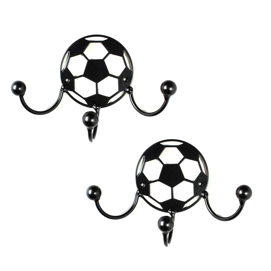 Soccer Ball  Metal Wall Art Hooks/Award Displays: Metal Art Soccer Coach Gift For Soccer Player. Practical Art Wall Mounted Medal Holders!