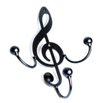 Treble Clef Hook Music Note Metal Wall Art Hanger: Musical Notes