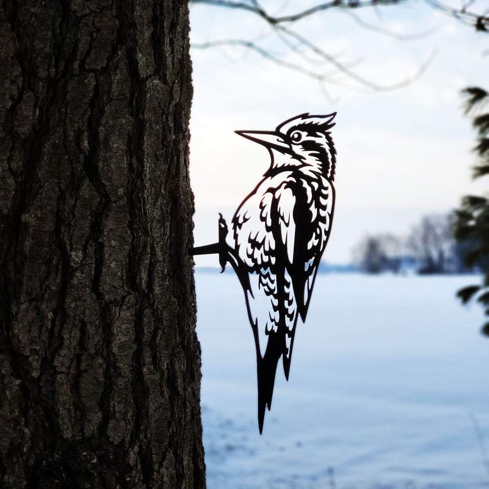 Woodpeckers Metal Bird Outdoor Décor | Practical Art