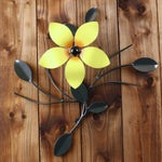 Decorative Metal Flower Vine Art: Wall Art Single Flower Vines Interior Décor